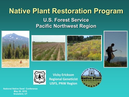 Presentation (PDF) - National Native Seed Conference