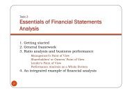 Essentials of Financial Statements Analysis - Free