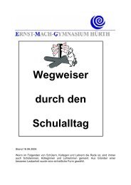 Schulwegweiser - Ernst-Mach-Gymnasium Huerth