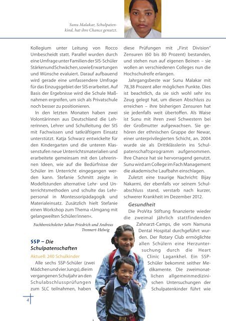 Govinda Entwicklungshilfe e.V. Newsletter - Oktober 2013