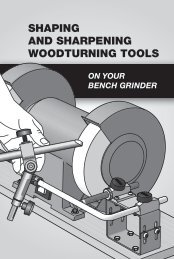 Shaping and Sharpening Woodturning Tools on Your - Tormek