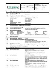 Sicherheitsdatenblatt - Triebel Waffenwerkzeuge GmbH