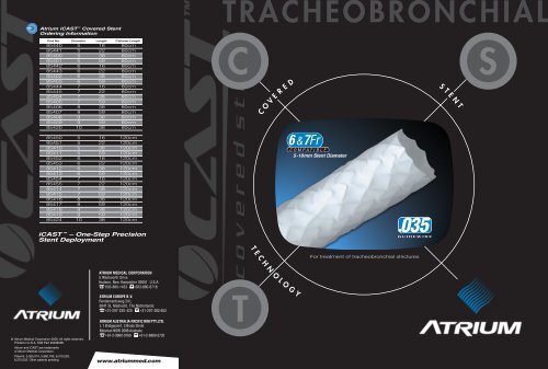 iCAST Brochure 003603E - Atrium Medical Corporation