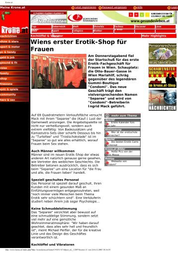 Wiens erster Erotik-Shop für Frauen - Liebens-wert.at