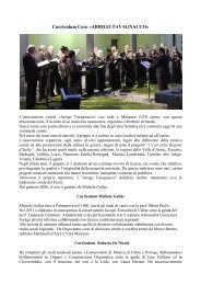 Curriculum Coro Â«ARRIGO TAVAG ACCOÂ» - Parrocchia di Gradisca ...