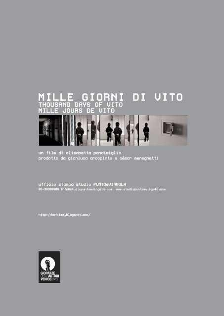 MILLE GIORNI DI VITO - Studio PUNTOeVIRGOLA