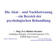 Münker Notfallpsychologie - Akut- und Na