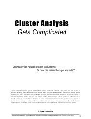 The effect of correlation on the formation of clusters can ... - GreenBook