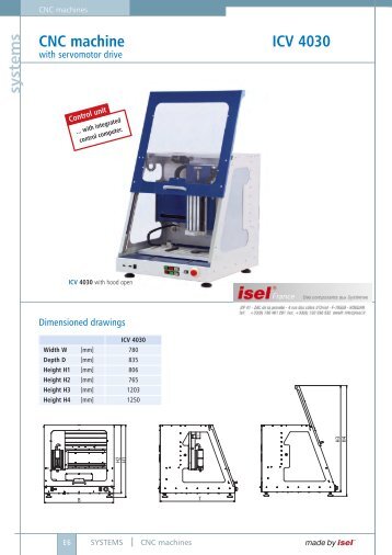 systems CNC machine ICV 4030