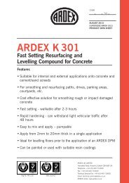 ARDEX K301:New ARDEX C2 - ARDEX UK Ltd.