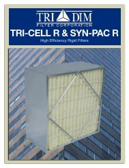 1500-1 Tri-Cell R and Syn-Pac R - Tri-Dim Filter Corporation