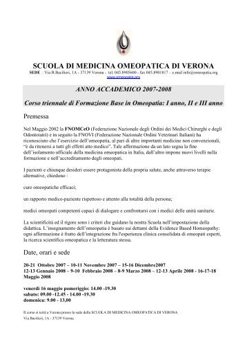 Scarica PDF del corso - Omeopatia