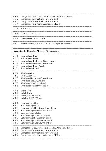 Schauklassen DZI Festival - der Deutschen Zebrafinken ...