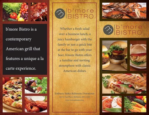 B'More Bistro Menu (PDF) - Embassy Suites