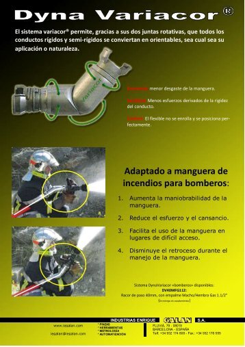 Dyna Variacor - Racord orientable para manguera de bomberos