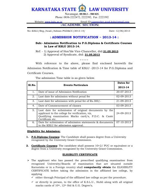 Karnataka State Law University Logo Call For Papers: International