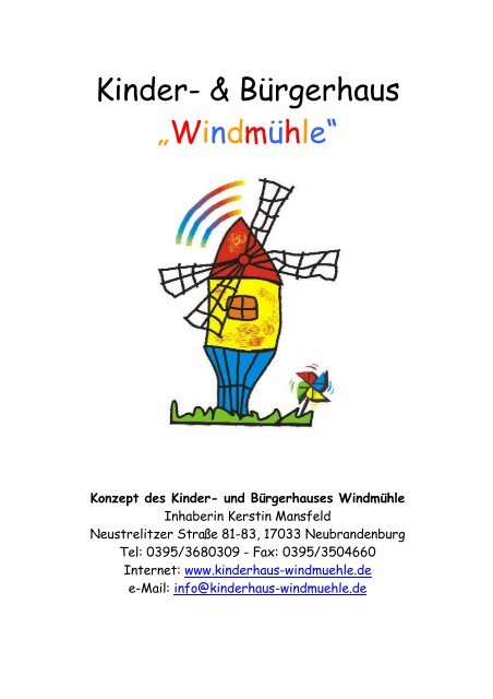 Unser Konzept - Kinderhaus "Windmuehle"