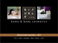 Rituals Hotel Cosmetics â€“ 2011 - Trinco
