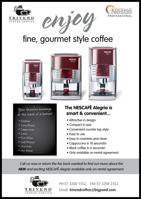 The Nescaf A Trivend Coffee Service