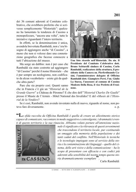 Anno V nÂ° 3 luglio - settembre 2005 - Studi Cassinati