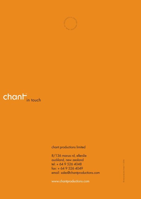 PDF chant catalogue artwork.indd - Hardware Direct