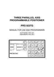 THREE PARALLEL AXIS PROGRAMMABLE POSITIONER PRG ...