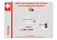 Ziele und Aufgaben der Caritas von Freiburg bis