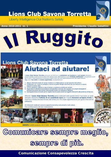 Comunicazione Consapevolezza Crescita - Lions Club Savona ...