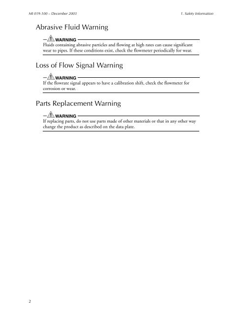 [MI 019-100] Universal Instruction Manual I/A Series Mass Flow ...