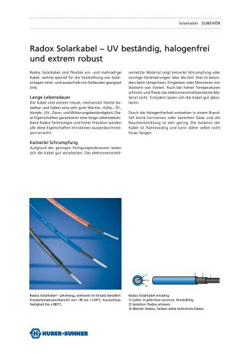 Radox Solarkabel â€“ UV bestÃ¤ndig, halogenfrei und extrem ... - Tritec