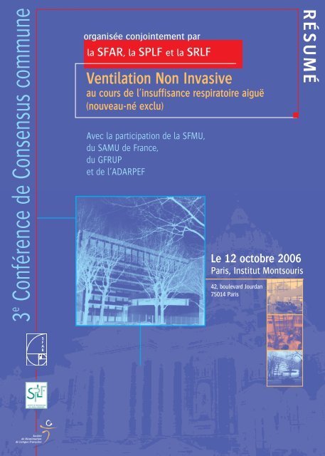 Ventilation Non Invasive au cours de l'insuffisance ... - SRLF