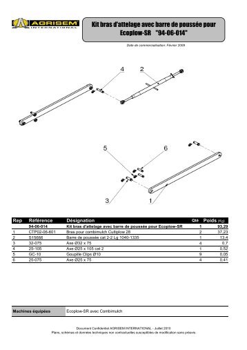 Kit attelage Combimulch - agrisem