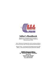 Lifter's Handbook - USA Powerlifting