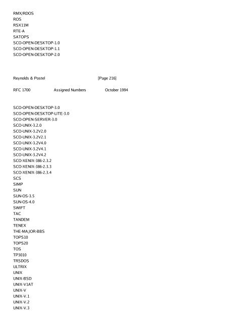 Network Working Group J. Reynolds Request for ... - æ¬æ ¡Ftp Server