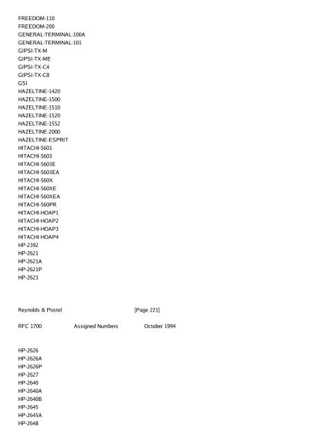 Network Working Group J. Reynolds Request for ... - æ¬æ ¡Ftp Server