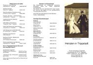 Info Flyer Hochzeit - Trippstadt