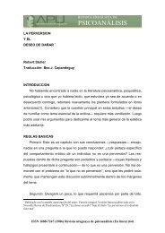 PSICOANÃLISIS - AsociaciÃ³n PsicoanalÃ­tica del Uruguay