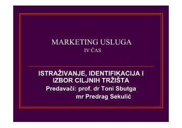 MARKETING USLUGA