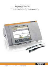 FISCHERSCOPEÂ® MMSÂ® PC The universal instrument for coating ...