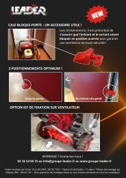 cale bloque-porte : un accessoire utile - Leader North America