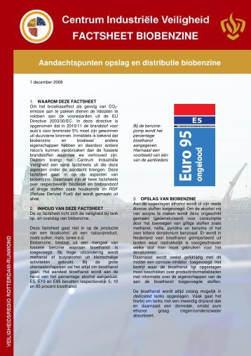 Factsheet Biobenzine.pdf - BrandweerKennisNet