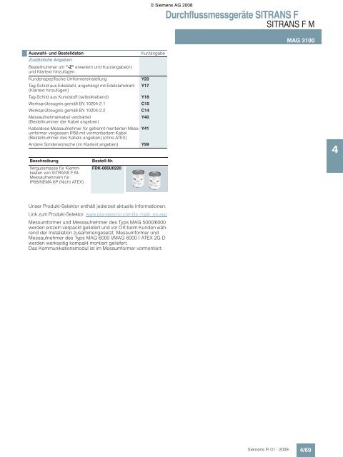 Datenblatt MAG 3100.pdf - METRA Energie