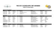 the 2013 scholastic art awards - Cheekwood Botanical Garden and ...