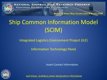 Ship Common Information Model (SCIM) - NSRP