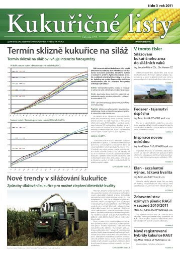 TermÃ­n skliznÄ kukuÅice na silÃ¡Å¾ - VP Agro