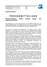 PRESSEMITTEILUNG Wissenschaftliche Studie beweist ... - 4Ing