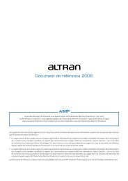 TÃ©lÃ©chargez le document de rÃ©fÃ©rence 2006 - Altran