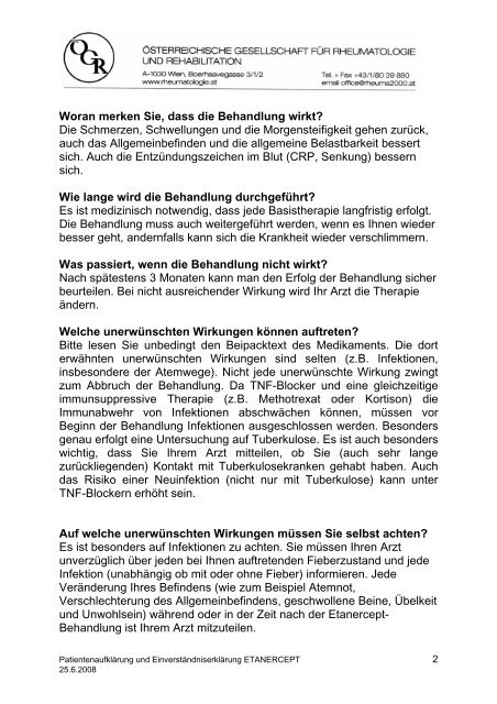 PATIENTENAUFKLÄRUNG UND EINVERSTÄNDNISERKLÄRUNG ...