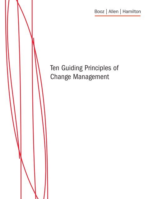 Ten Guiding Principles Of Change Management Booz Allen Hamilton