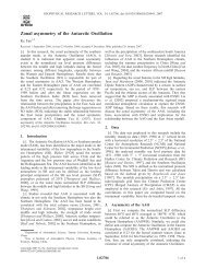 Zonal asymmetry of the Antarctic Oscillation